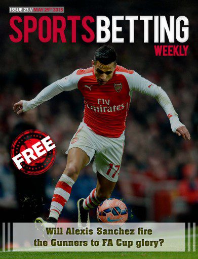 Soccer player on Sports Betting magazine cover.